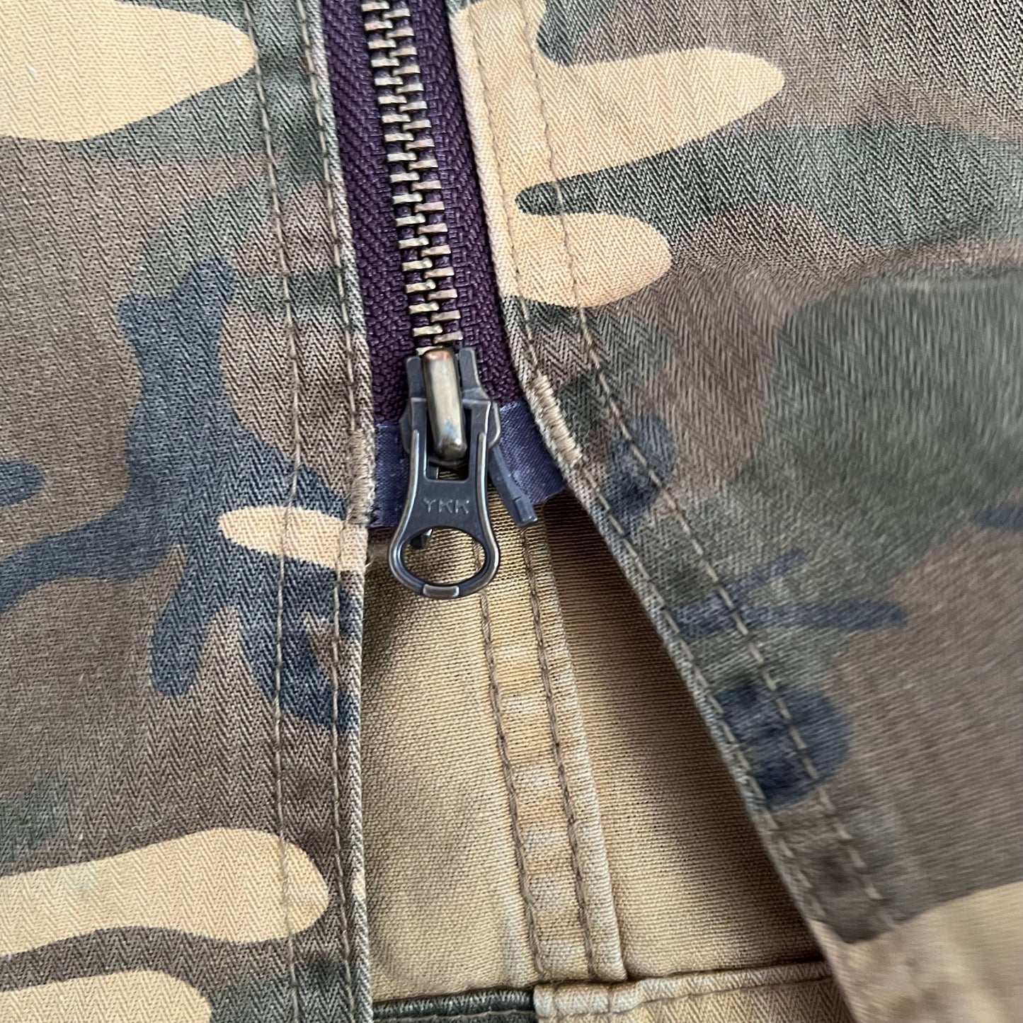 Hysteric Glamour Khaki Mustard Camo Midi Skirt