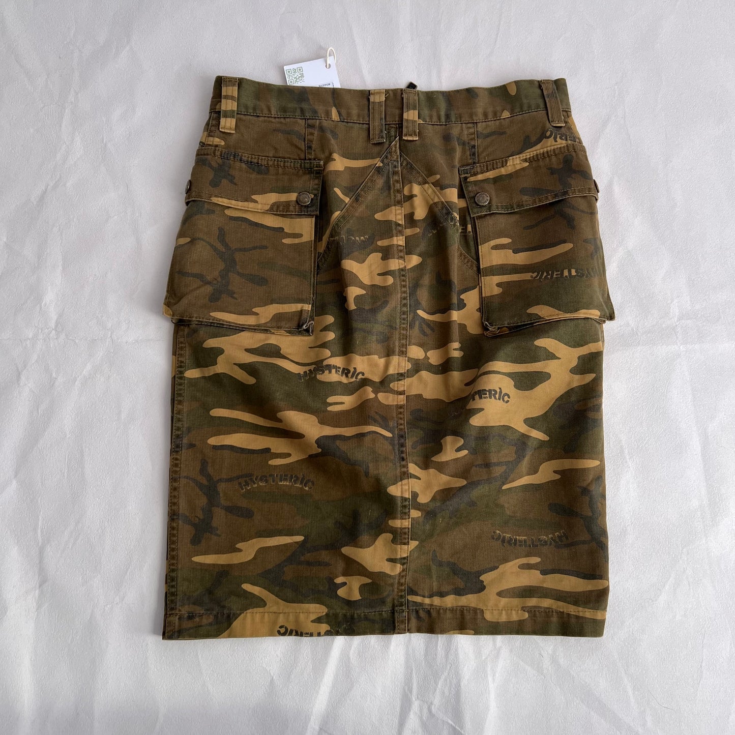 Hysteric Glamour Khaki Mustard Camo Midi Skirt