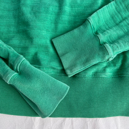Vintage Kapital Green Blue Kapital Embroidery Graphic Striped Jumper