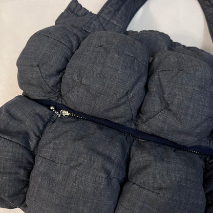 marithe francois girbaud cotton denim blue pokachu multi pocket tote bag