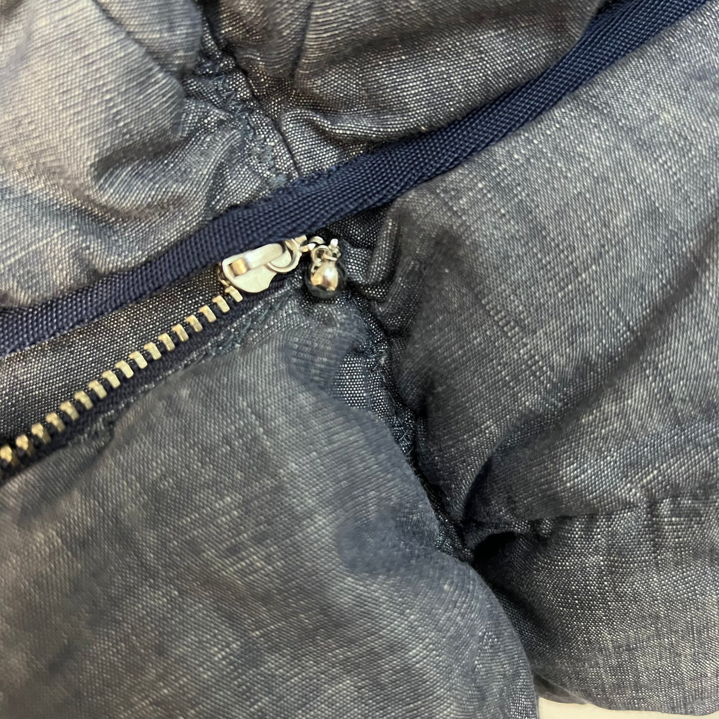 marithe francois girbaud cotton denim blue pokachu multi pocket tote bag