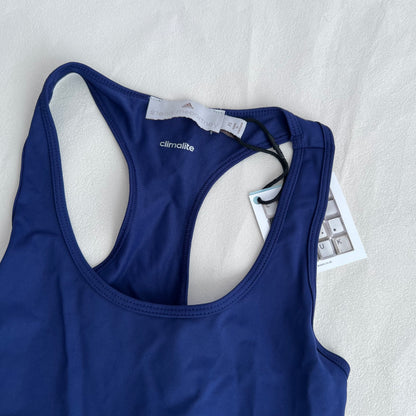 Adidas X Stella McCartney Cobalt Blue Fitted Racerback Tank Top