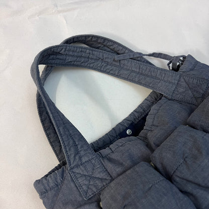 marithe francois girbaud cotton denim blue pokachu multi pocket tote bag