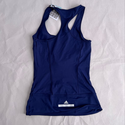 Adidas X Stella McCartney Cobalt Blue Fitted Racerback Tank Top