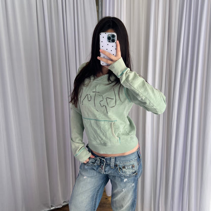 G-star Raw Mint Sea Green Wide Neck Sweater