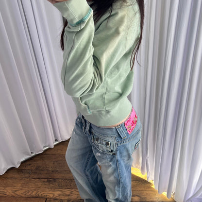 G-star Raw Mint Sea Green Wide Neck Sweater