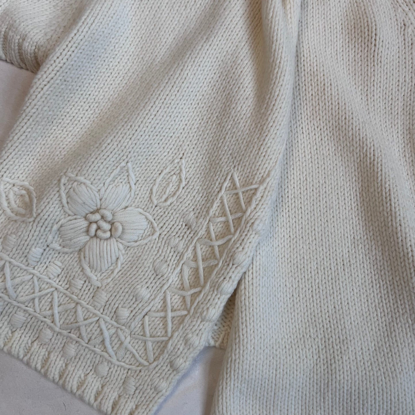 cream wool blend replay knit high collared button neck cardigan