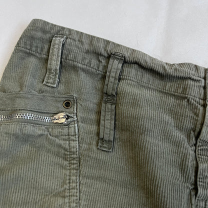 vintage diesel khaki oversized pocket zip utility mini skirt