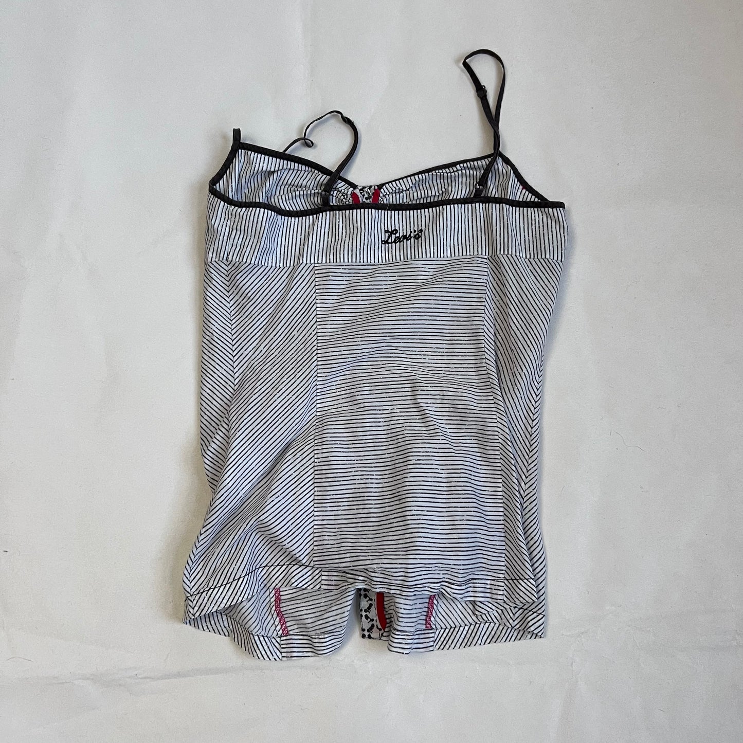 vintage levi's brown white striped button down flared camisole