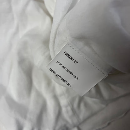 white vivenne westwood anglomania white draped pleated hem corset blouson