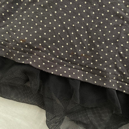 vive maria dusty grey polka dot 3/4 sleeve midi dress