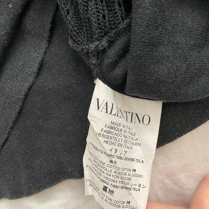 romantic balletcore red valentino knit ruffle hem ribbon knit camisole