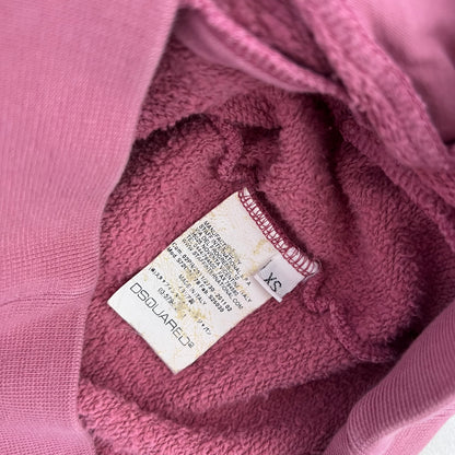 Dsquared2 Preppy Pink Crop Jersey Cardigan Top