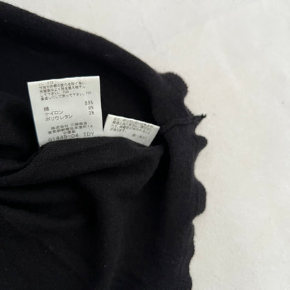 Burberry Blue Label Black Buckle Keyhole Neck Babydoll Tunic Vest