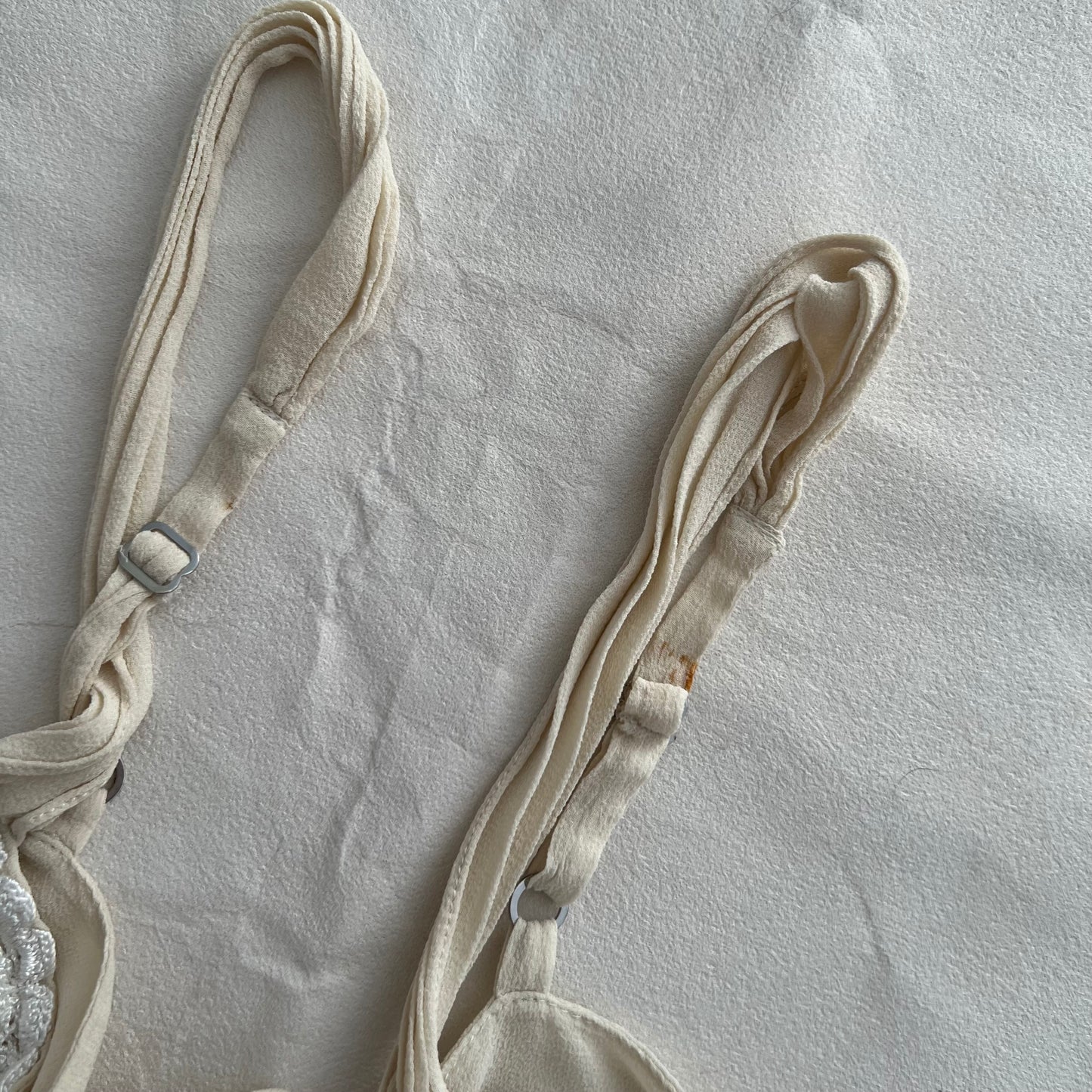 Bcbgmaxazria Cream Butter Yellow White Embroidery Lace Babydoll Camisole