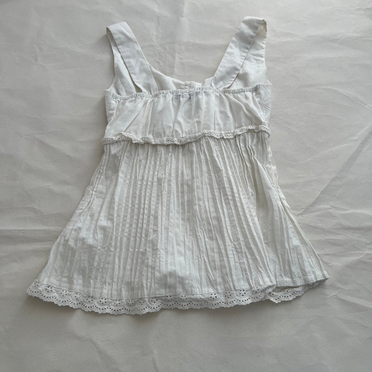 Prairie Morgan De Toi Babydoll Broderie Anglaise Wide Strap Blouse