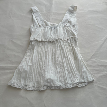 Prairie Morgan De Toi Babydoll Broderie Anglaise Wide Strap Blouse