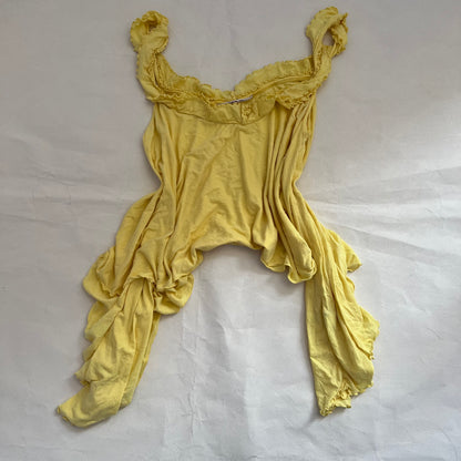 Nolita Yellow Frill Wide Neck Camisole