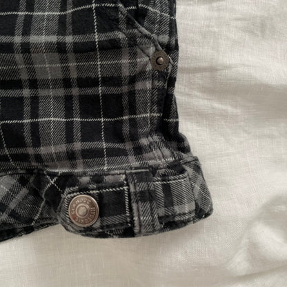 hysteric glamour grey black preppy grunge sleaze checked shorts