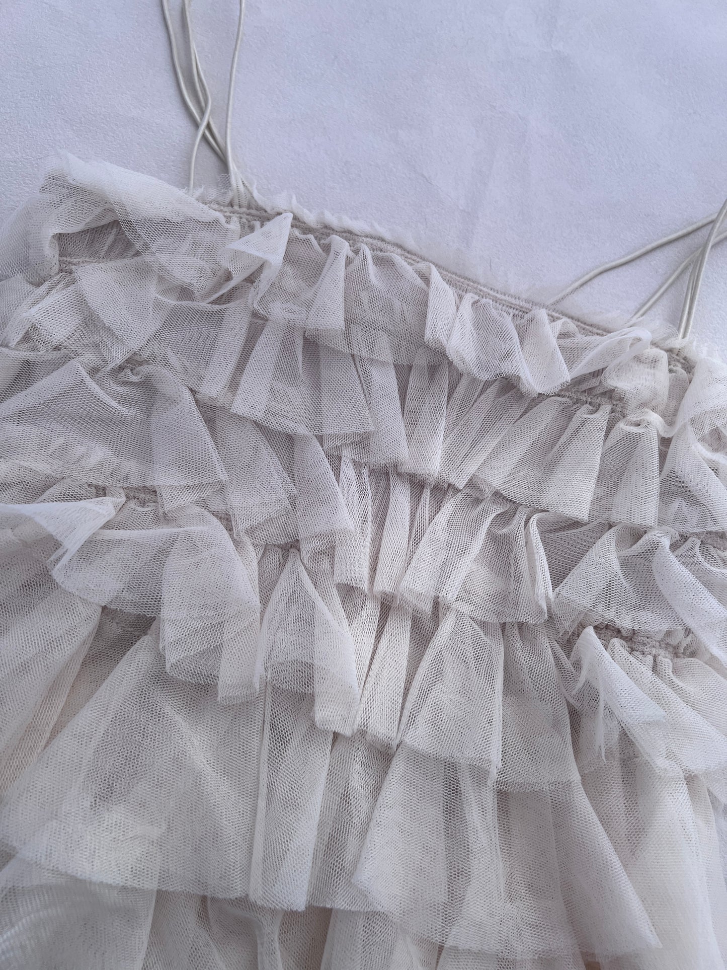 Coquette Coco Deal Ivory Ruffle Tulle Camisole