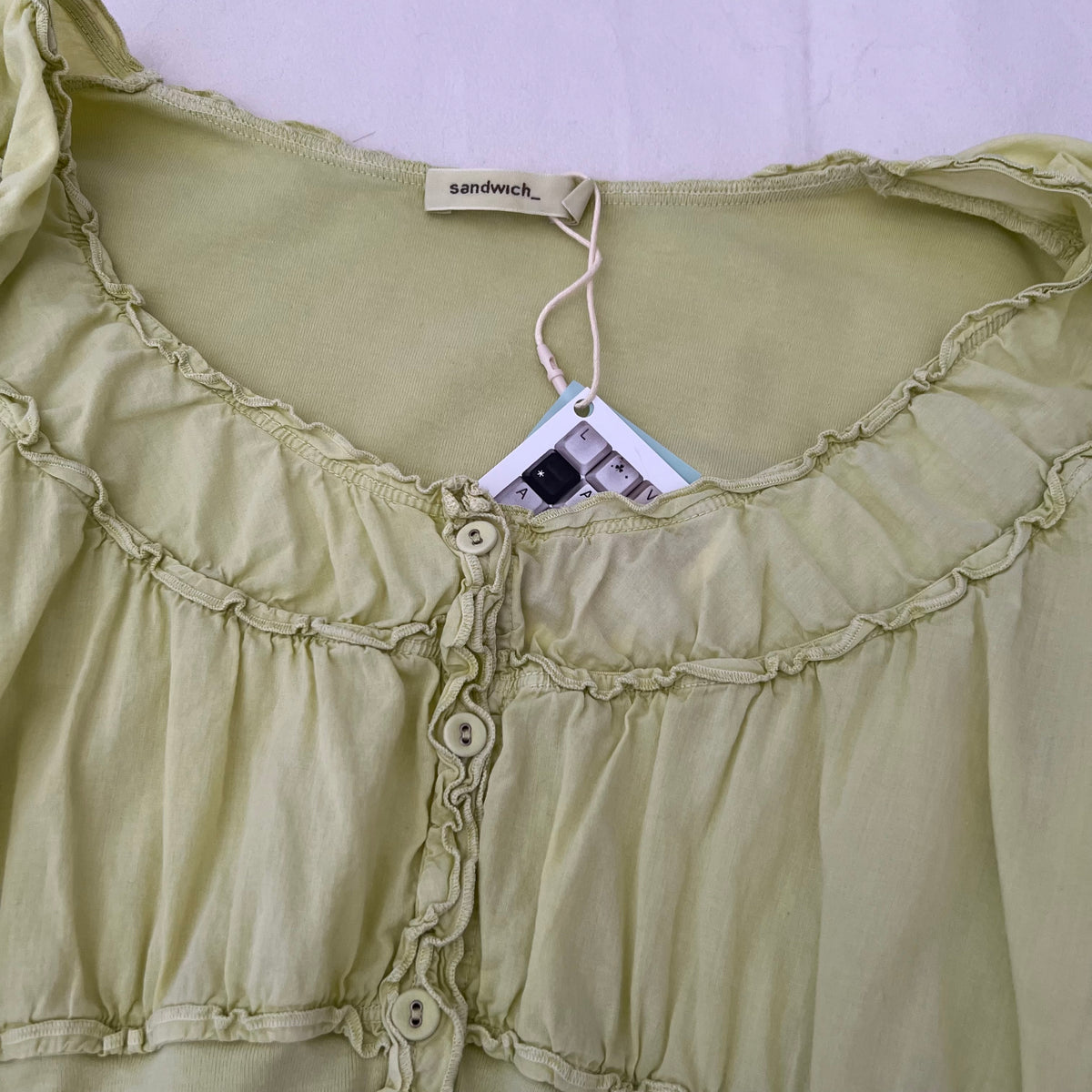 Apple Green Ruched Milkmaid Fitted Half Sleeve Blouse Shirt