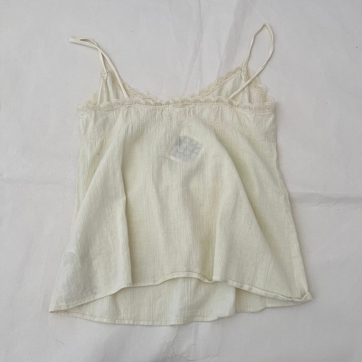 Diesel Cream Lace Trim Babydoll Camisole
