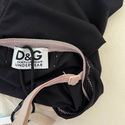 D&G Black Baby Pink Trim Camisole