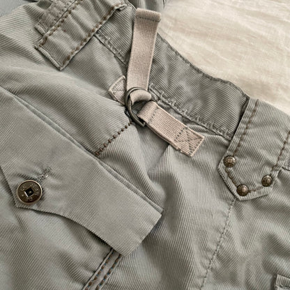 vintage marithe francois girbaud blue grey mid rise wide barrel trousers