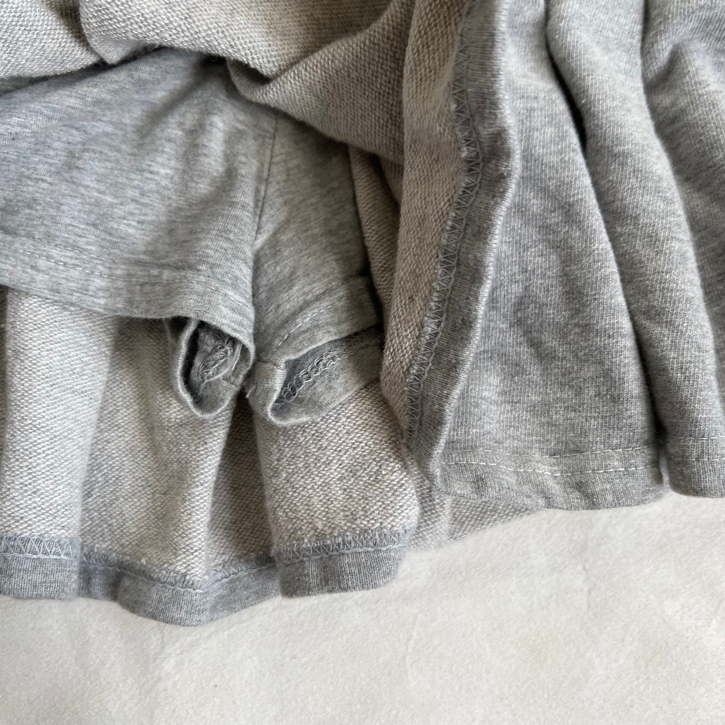 grey shake shake preppy y2k pleated jersey mini skirt