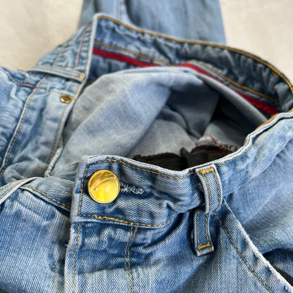 vintage levi's engineered jeans light wash denim baggy wide leg jeans