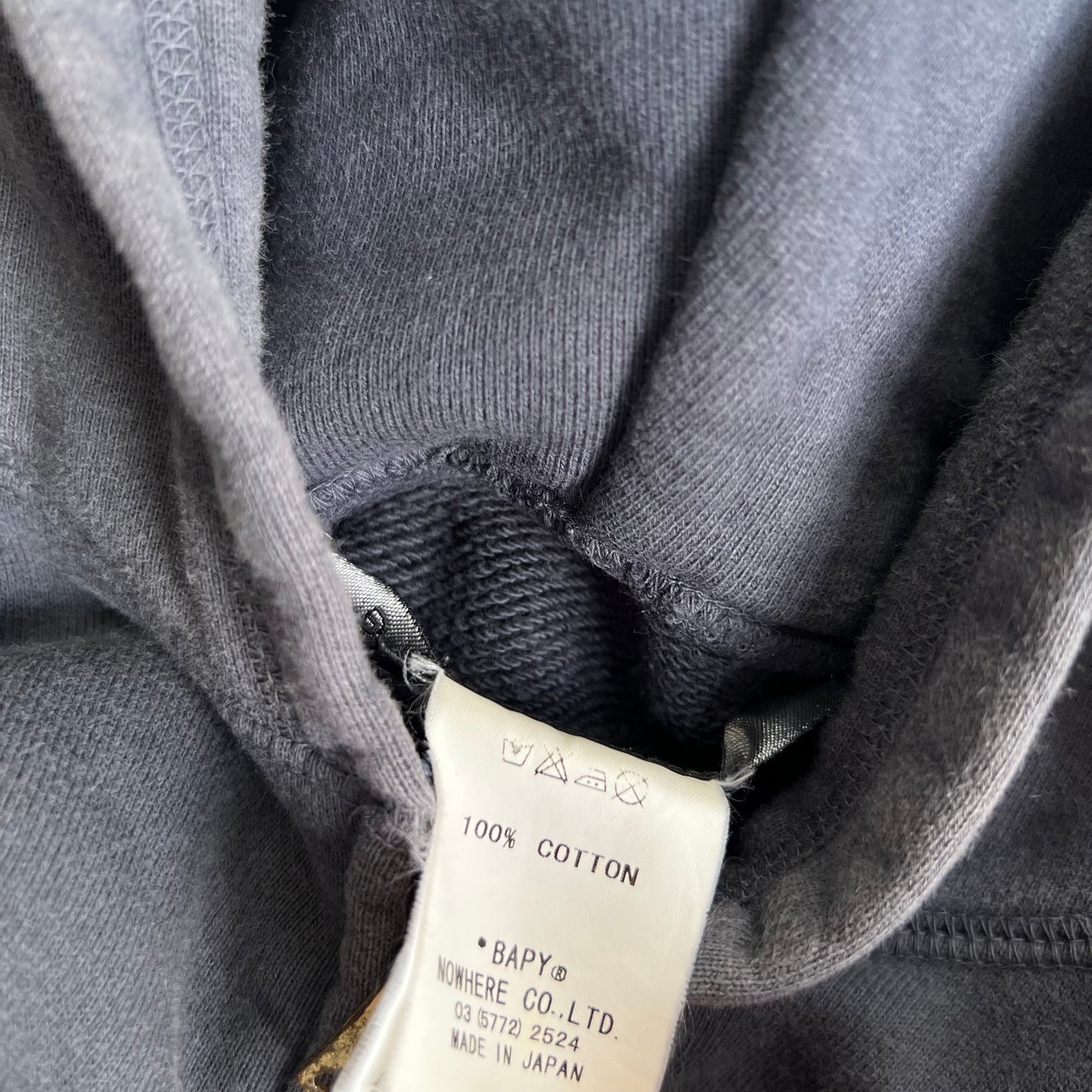 vintage navy car graphic bape short sleeve zip hoodie jacket