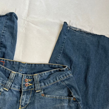 vintage levi's low rise medium wash straight denim jeans