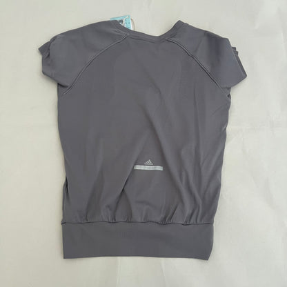 Adidas x Stella Mccartney Purple Grey Oversized Wide Neck Short Sleeve Pullover