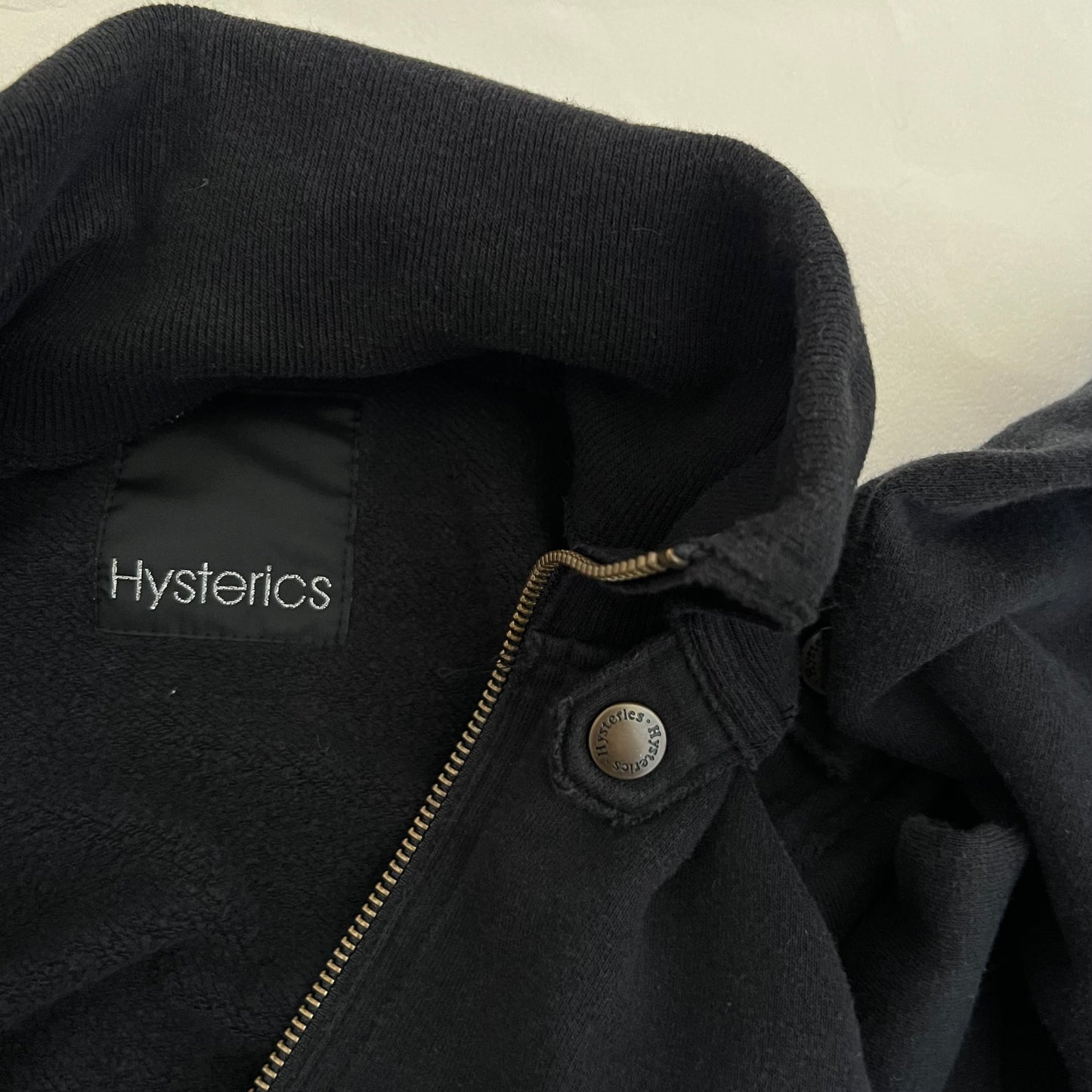 Hysteric Glamour Corpcore Military Style Buckle Round Button Accent Long Zip Jacket