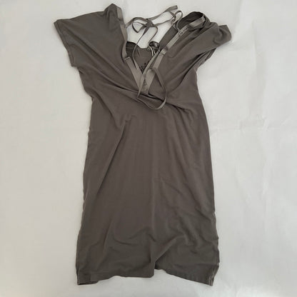 Cop Copine Khaki Grey Multi Strap Flowy Tunic Dress