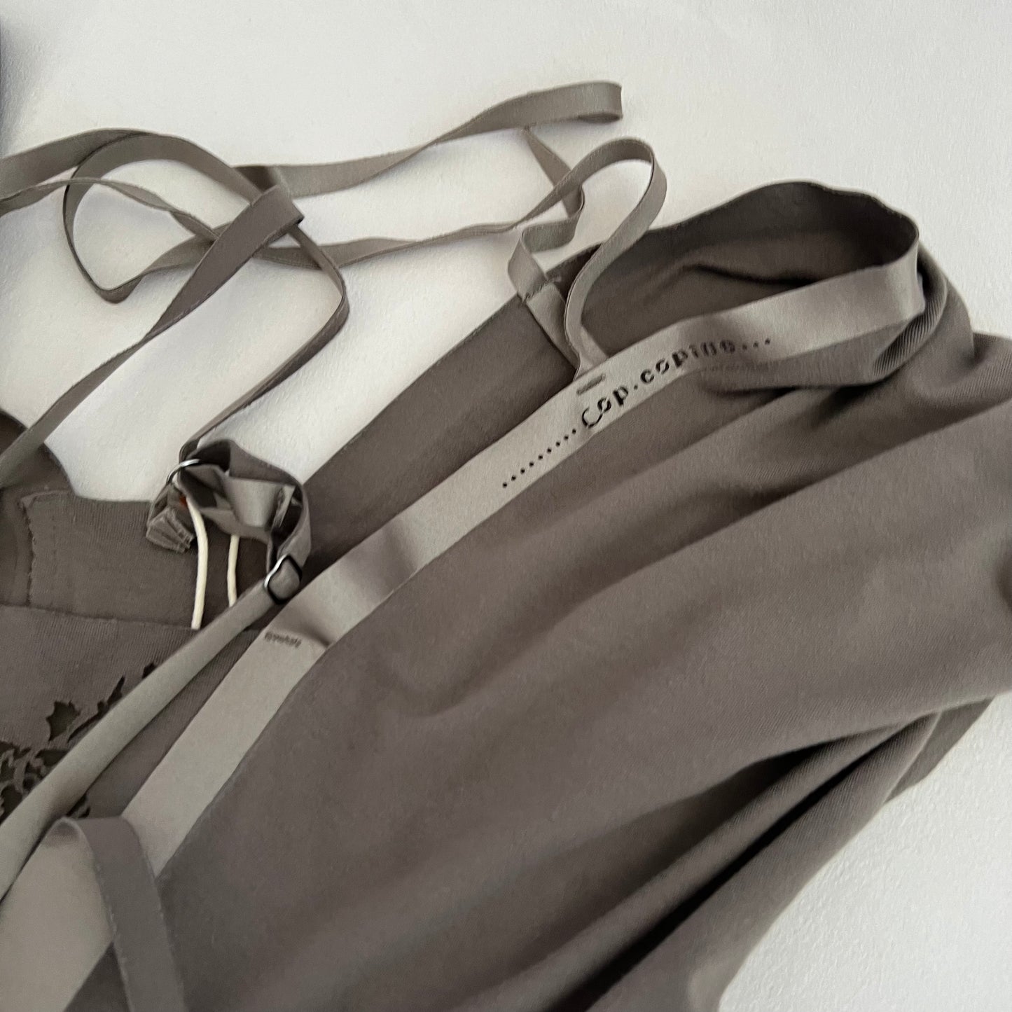 Cop Copine Khaki Grey Multi Strap Flowy Tunic Dress