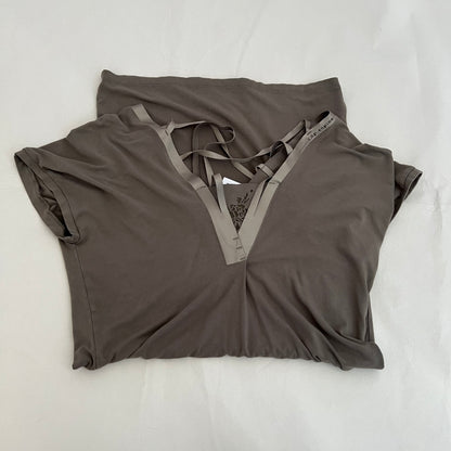 Cop Copine Khaki Grey Multi Strap Flowy Tunic Dress