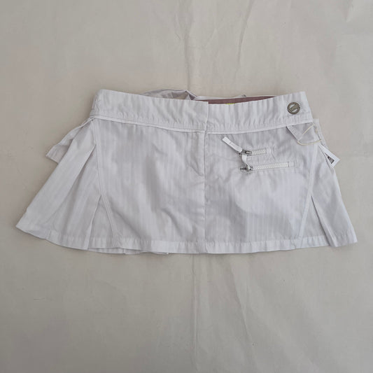 Adidas X Stella Mccartney White Pleated Two Way Mini Tennis Skirt