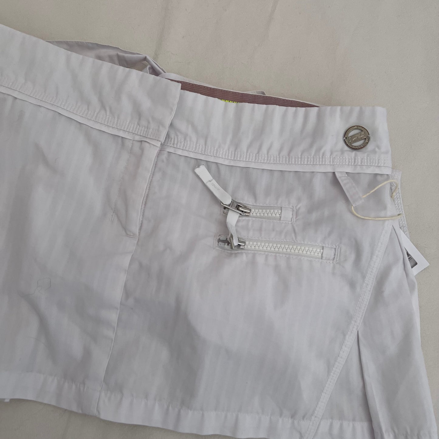 Adidas X Stella Mccartney White Pleated Two Way Mini Tennis Skirt