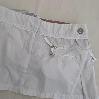 Adidas X Stella Mccartney White Pleated Two Way Mini Tennis Skirt