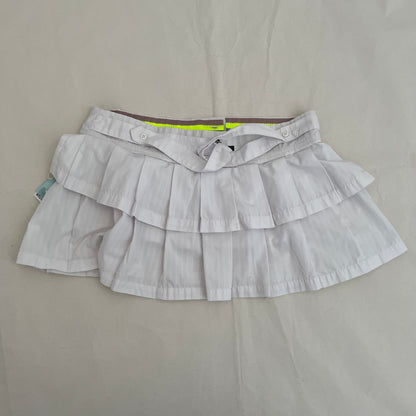 Adidas X Stella Mccartney White Pleated Two Way Mini Tennis Skirt
