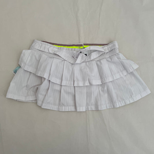 Adidas X Stella Mccartney White Pleated Two Way Mini Tennis Skirt