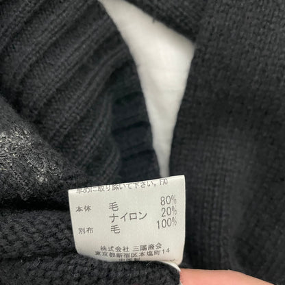 burberry london black utility military style shoulder knit cardigan jacket