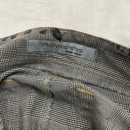 fornarina graphic text print check fornarina grey a line midi skirt