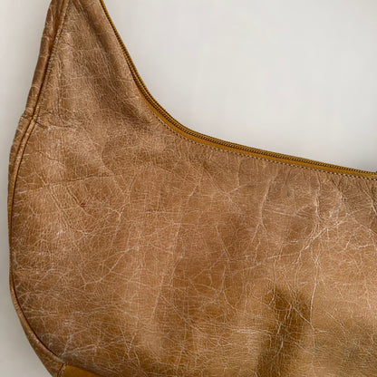 Blumarine Tan Brown Western Cut Out Print Shoulder Bag