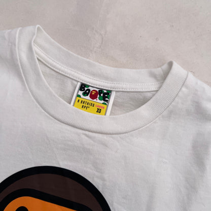 Bape A Bathing Ape White Camo Bapy Short Sleeve T-shirt
