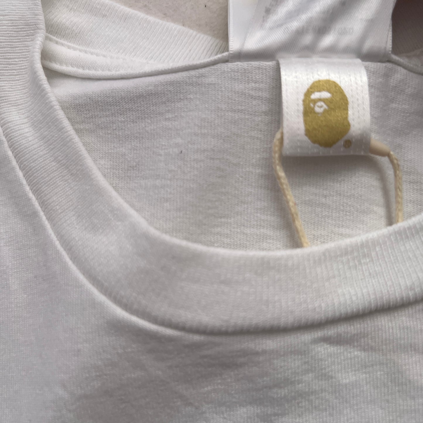 Bape A Bathing Ape White Camo Bapy Short Sleeve T-shirt