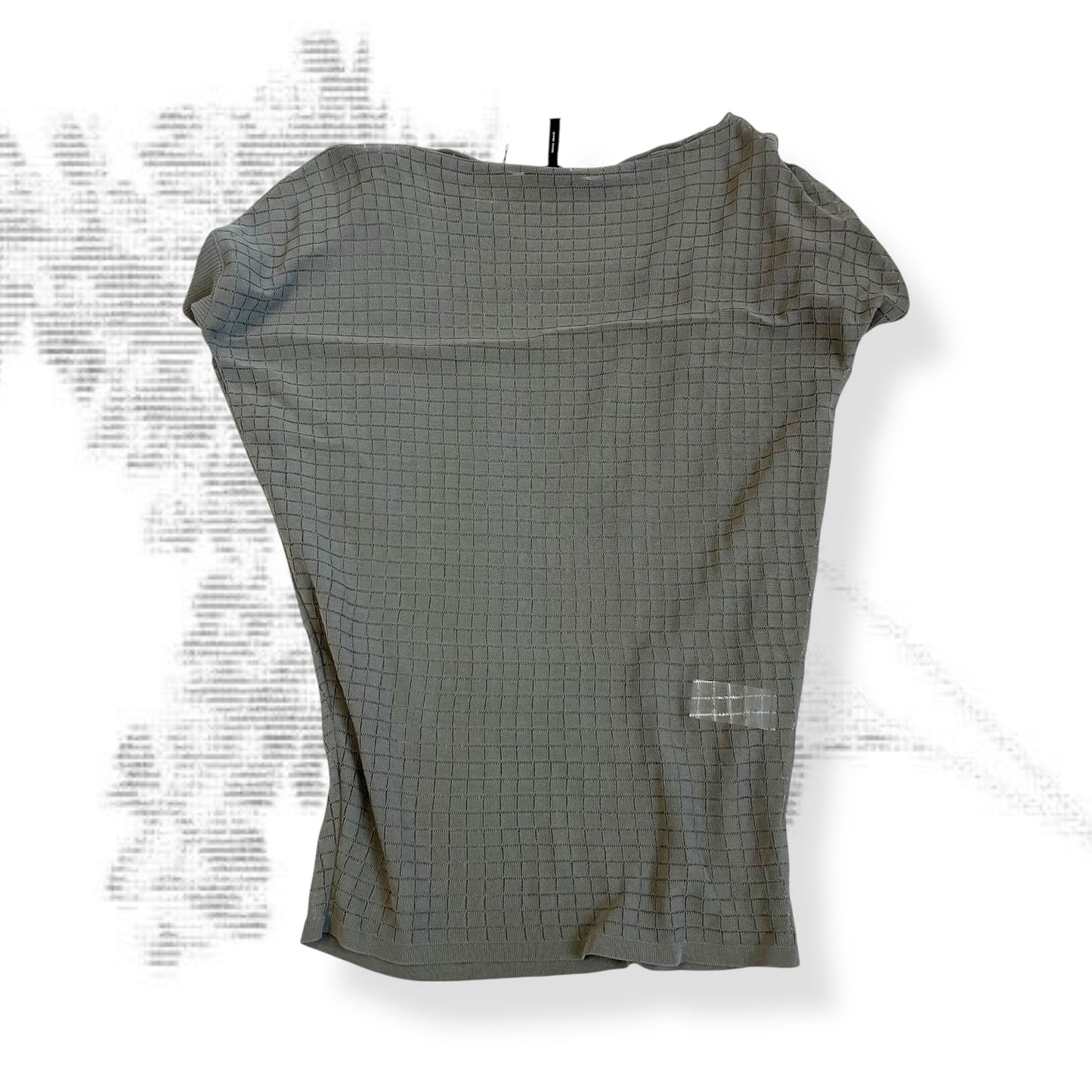 sarah pacini khaki linen patchwork style slouchy oversized knit