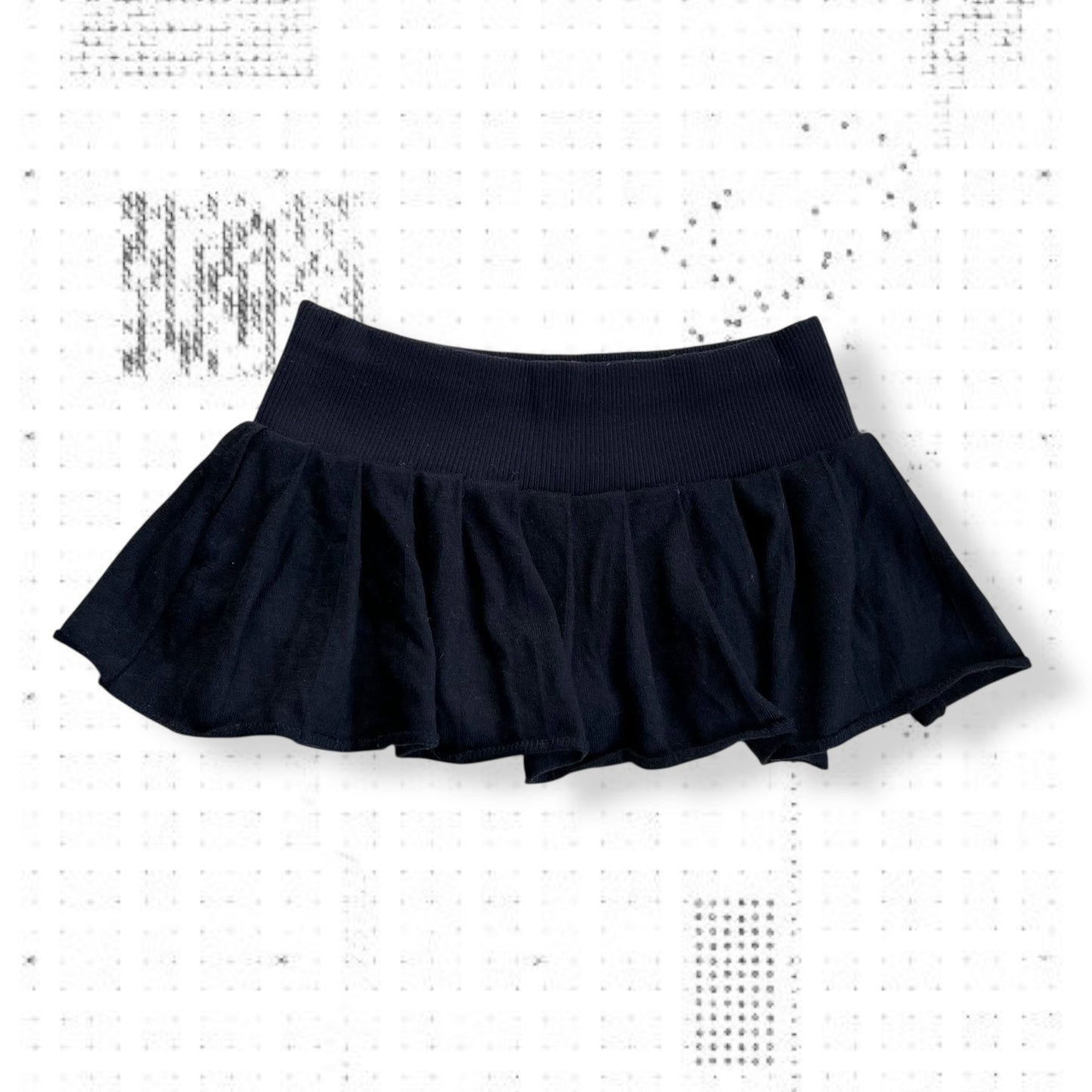 navy shake shake wool blend preppy y2k pleated jersey mini skirt