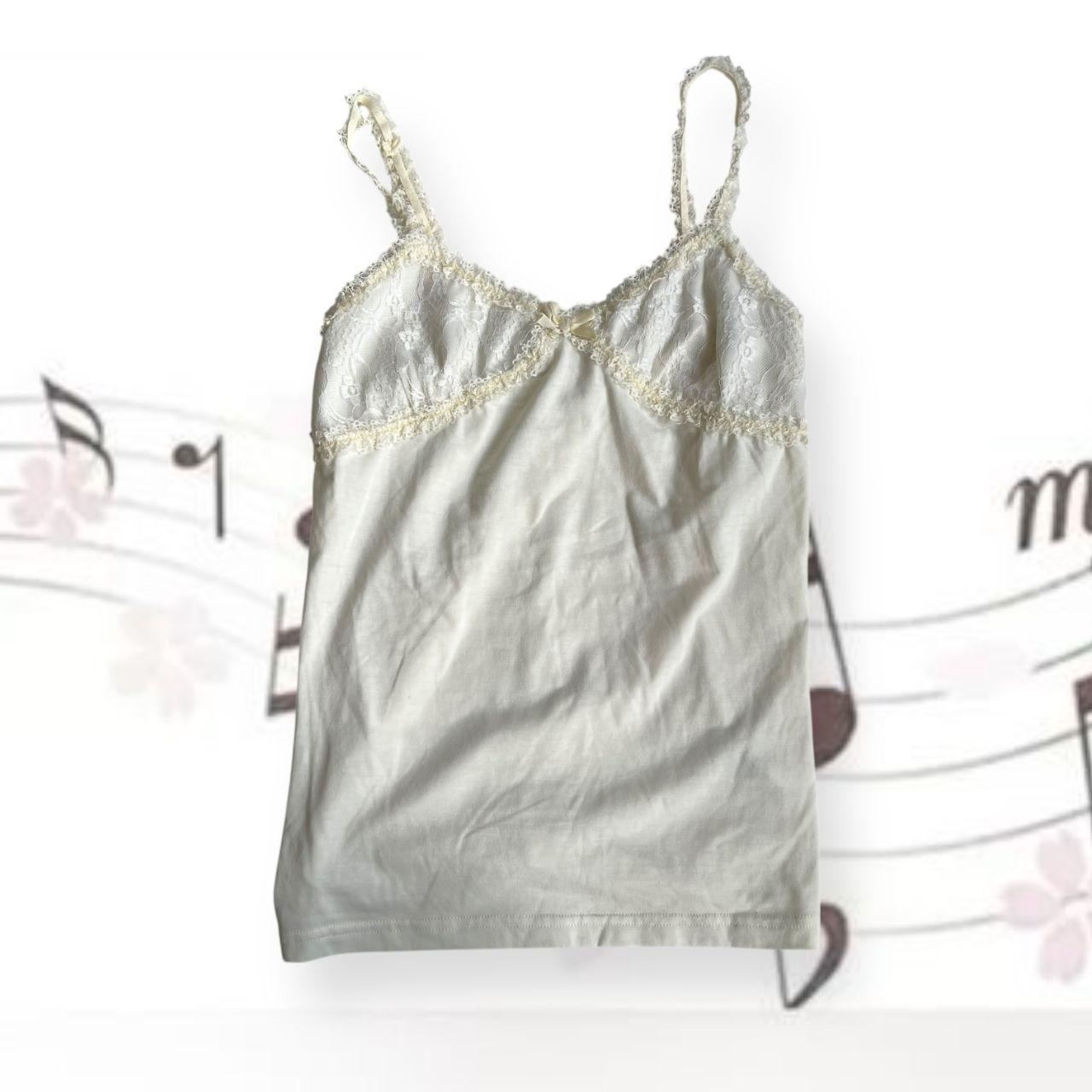 dainty coquette liz lisa pastel cream lacey bust camisole